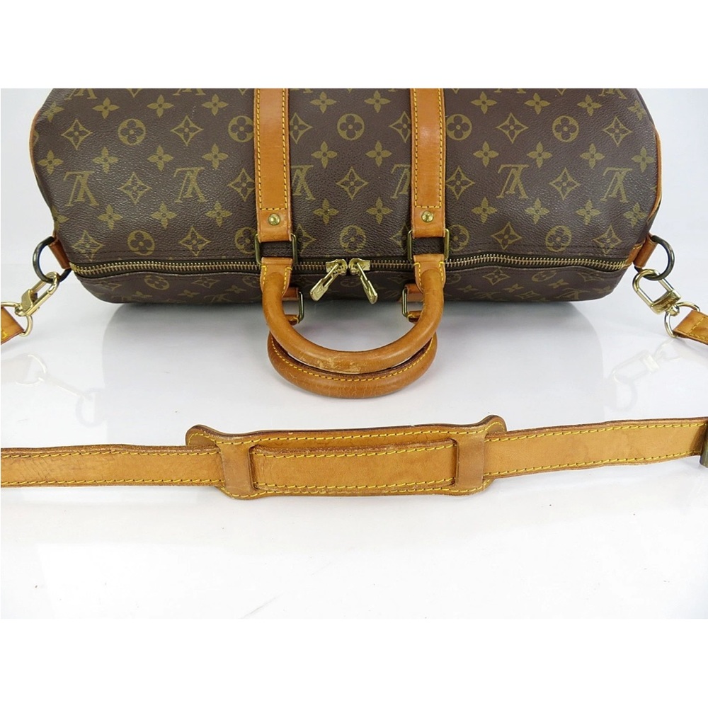 Louis Vuitton Brown and Tan Monogram Duffel Bag - Picture 10 of 16